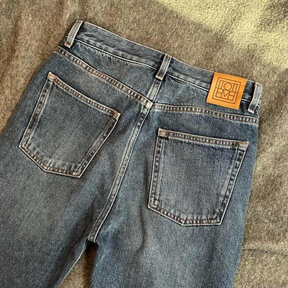 Toteme Ease In Denim straight leg button fly jeans - Picture 1 of 11
